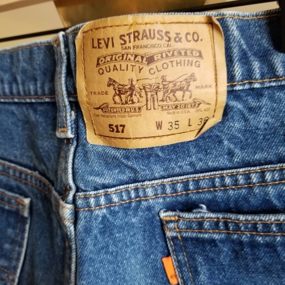 Levis 517 Orange Tab Cut-Offs, Vintage 80s/90s - Picture 3 of 5